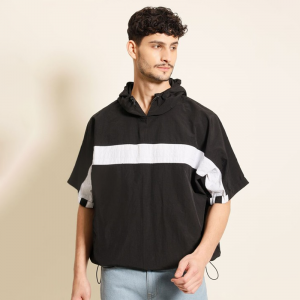 Men Hooded Oversized Casual Shirt