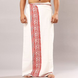 Men Printed Pure Cotton Tribal Dhoti