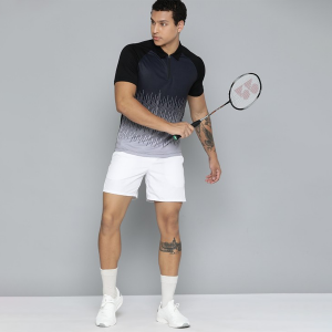 Printed Polo Collar Sports T-shirt