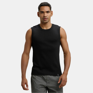 Combed Cotton Rib Round Neck Muscle T-shirt