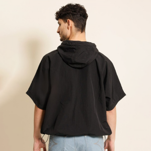Men Hooded Oversized Casual Shirt