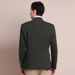 Men Fit Notched Collar Single Breasted Formal Blazer