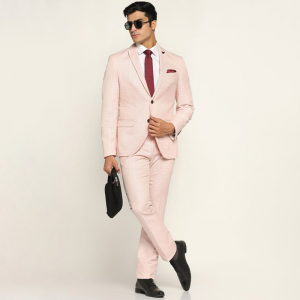 Men Single-Breasted Slim-Fit 2-Piece Formal Suit