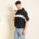 Men Hooded Oversized Casual Shirt
