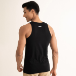 Men Solid Cotton Anti-Microbial Innerwear Vest